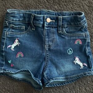 Jumping Beans Blue Denim Unicorn Shorts